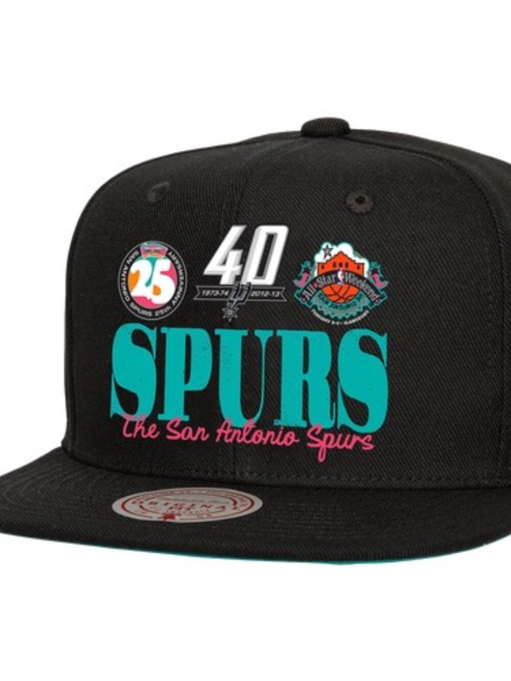 Mitchell & Ness Mens San Antonio Spurs Mitchell & Ness Spurs Hat